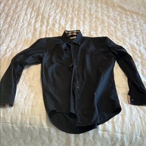 Burberry Black Casual Button Down Shirt